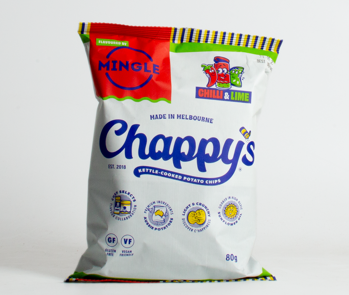 Chappy’s x Mingle Chilli & Lime Chips (80g)