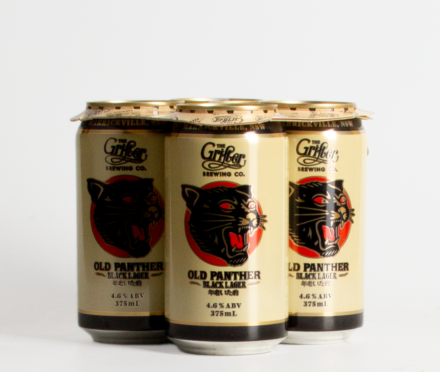 Grifter Old Panther Black Lager 4 pack (375ml)