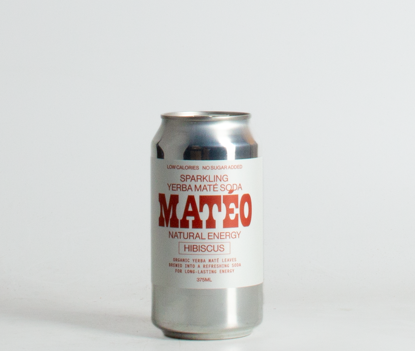 Matéo Yerba Maté Soda Hibiscus Can (375ml)