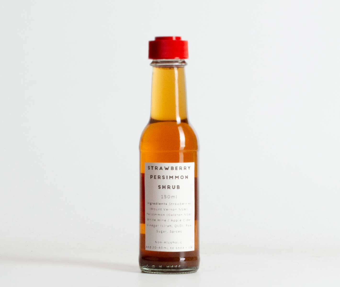 Condimental Strawberry + Persimmon Shrub (150ml)